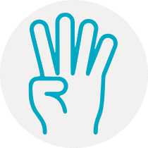 hand four