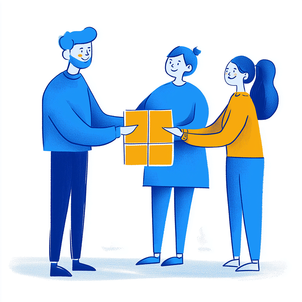 starflash_camera_A_man_on_the_left_donating_a_geometric_cube